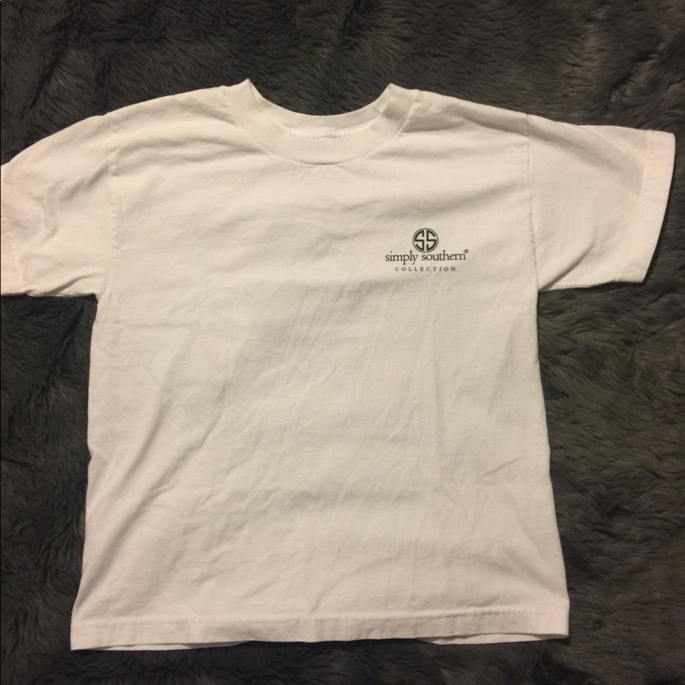 Youth Med, White, Simply Southern T-Shirt